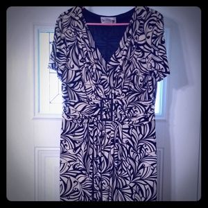 Sexy black and white Floral Dress